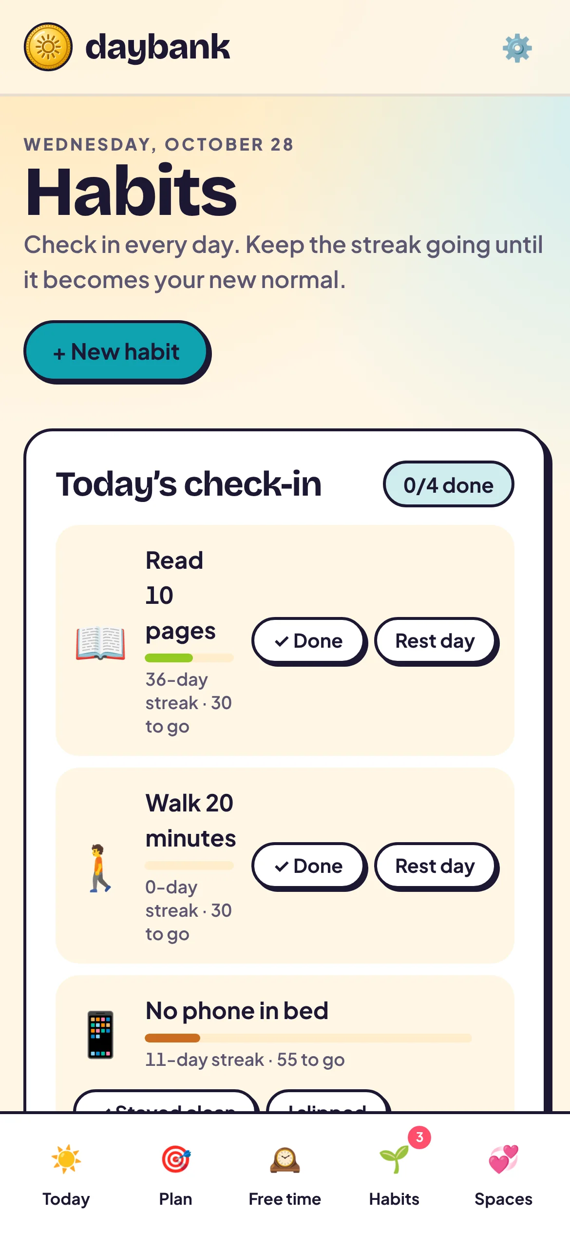 Build good habits. Break bad ones. For good. on a phone